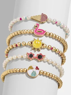 Vacation Mode Kids’ Bracelet Set - Sun