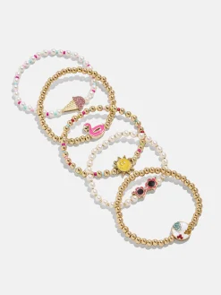 Vacation Mode Kids’ Bracelet Set - Sun
