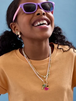 Vacation Mode Kids’ Charm Necklace - Palm Tree