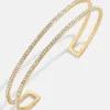 Val Cuff Bracelet - Gold/Pavé