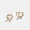 Valeria 18K Gold Vermeil Earrings - Gold/Pavé