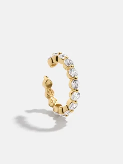 Veda 18K Gold Vermeil Ear Cuff - Gold/Pavé