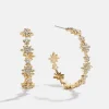 Venus Celestial Hoop Earrings - Gold/Pavé
