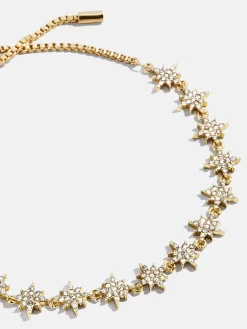 Venus Celestial Pull-Tie Bracelet - Gold/Pavé