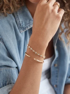 Venus Celestial Pull-Tie Bracelet - Gold/Pavé