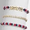WEAR By Erin Andrews x BaubleBar Atlanta Braves Bracelet Set - Atlanta Braves