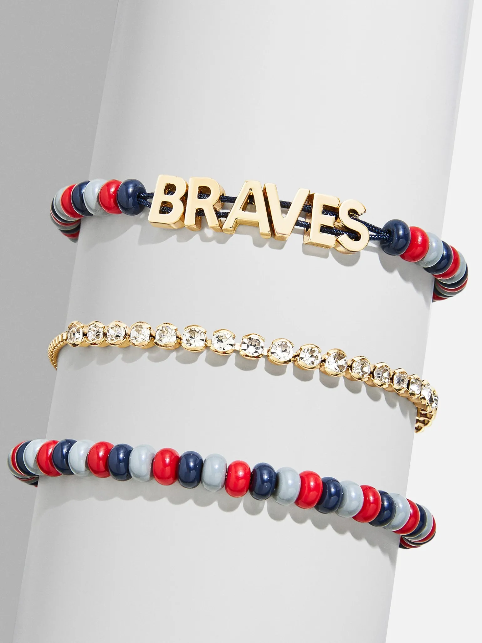 WEAR By Erin Andrews x BaubleBar Atlanta Braves Bracelet Set - Atlanta Braves