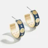 WEAR By Erin Andrews X BaubleBar Chicago Cubs Enamel Hoop Earrings - Chicago Cubs