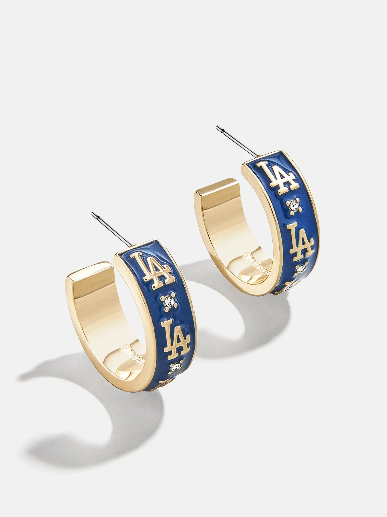 WEAR By Erin Andrews x BaubleBar Los Angeles Dodgers Enamel Hoop Earrings - Los Angeles Dodgers