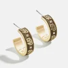 WEAR By Erin Andrews X BaubleBar San Diego Padres Enamel Hoop Earrings - San Diego Padres
