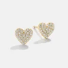 Whole Lotta Heart 18K Gold Vermeil Kids' Earrings - Pavé Heart