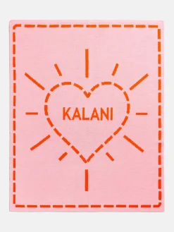 Wild At Heart Kids' Custom Blanket - Pink/Orange