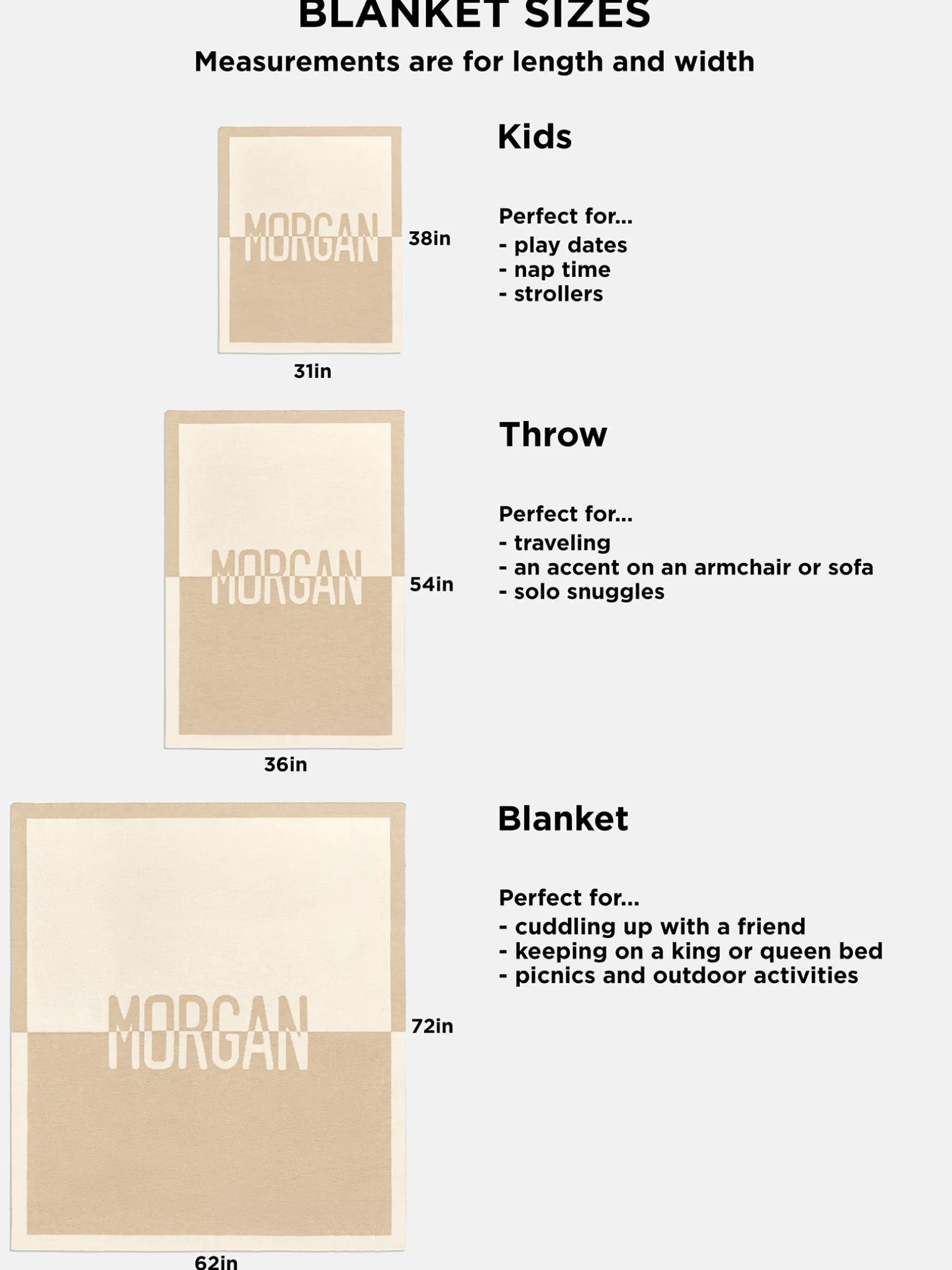 Wild At Heart Kids' Custom Blanket - Beige/Tan
