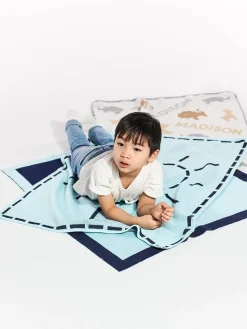Wild Child Kids' Custom Blanket - Gray/Beige