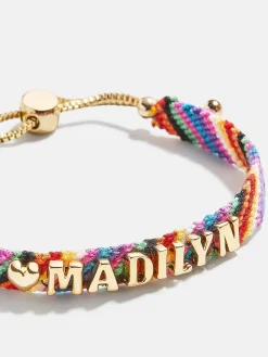 Woven Custom Friendship Bracelet - Multi Stripe