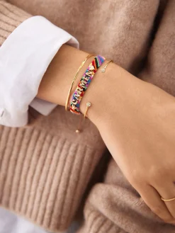 Woven Custom Friendship Bracelet - Multi Stripe