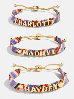 Woven Custom Friendship Bracelet - Multi Stripe