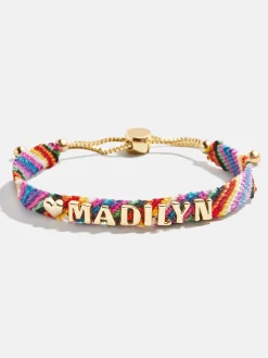 Woven Custom Friendship Bracelet - Multi Stripe
