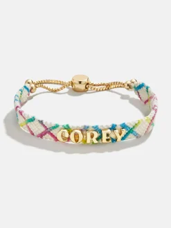 Woven Custom Friendship Bracelet - Multi Criss Cross