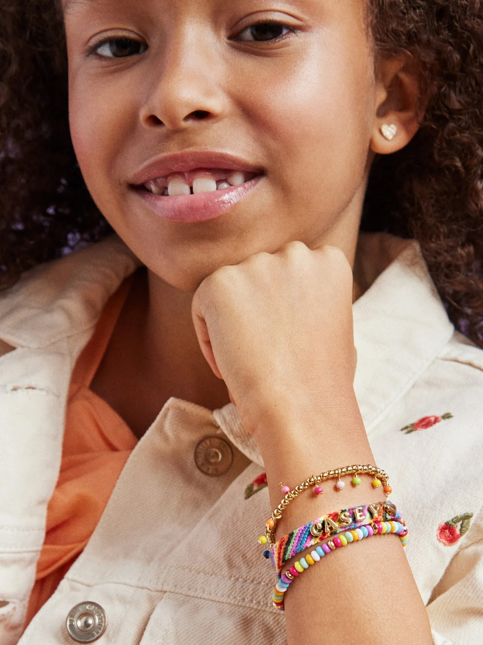 Woven Kids' Custom Friendship Bracelet - Multi Stripe