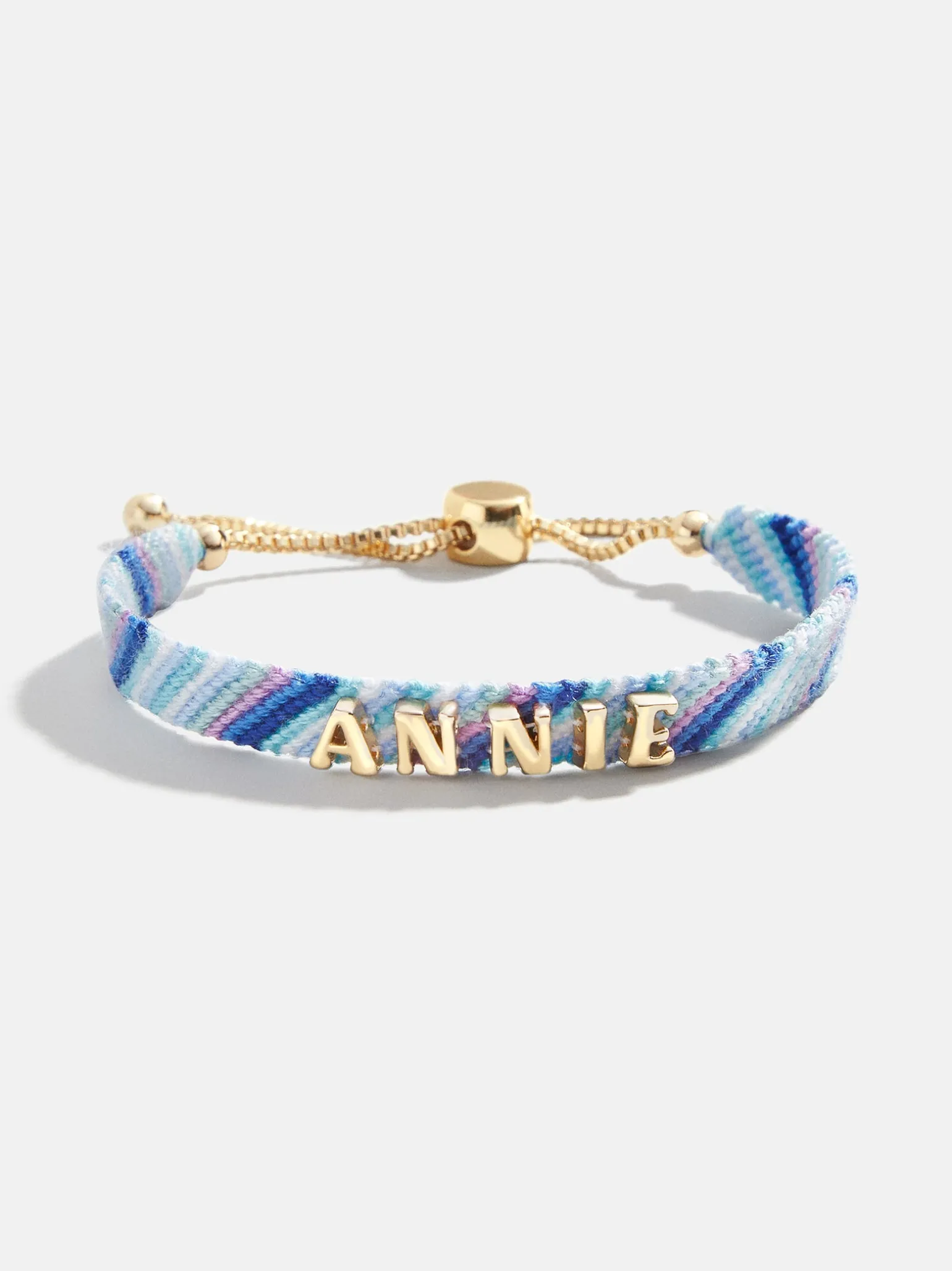 Woven Kids' Custom Friendship Bracelet - Blue Ombre Stripe