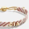 Woven Kids' Custom Friendship Bracelet - Pink Ombre Stripe