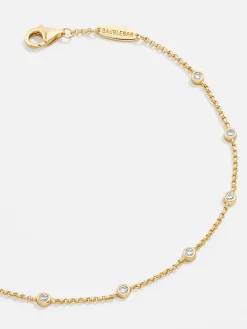 Yasmine 18K Gold Vermeil Birthstone Bracelet - Crystal