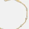 Yasmine 18K Gold Vermeil Birthstone Bracelet - Aquamarine