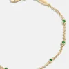 Yasmine 18K Gold Vermeil Birthstone Bracelet - Emerald