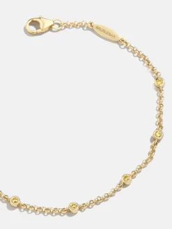 Yasmine 18K Gold Vermeil Birthstone Bracelet - Topaz