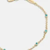 Yasmine 18K Gold Vermeil Birthstone Bracelet - Blue Zircon