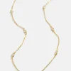 Yasmine 18K Gold Vermeil Necklace - Gold/Pavé