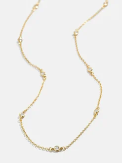 Yasmine 18K Gold Vermeil Necklace - Gold/Pavé
