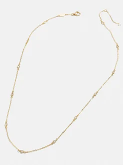 Yasmine 18K Gold Vermeil Necklace - Gold/Pavé