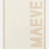 Your Name In Stripes Custom Blanket - Beige/Tan