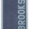 Your Name In Stripes Custom Blanket - Light Blue / Dark Blue