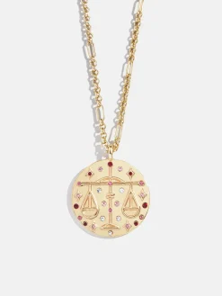 Zodiac Pendant Necklace - Libra