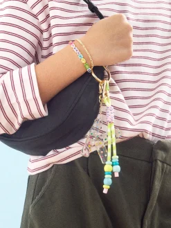 Zoe Beaded Bag Charm - Light Green