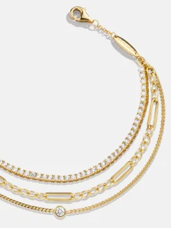 Zora 18K Gold Vermeil Layered Bracelet - Zora 18K Gold Vermeil Layered Bracelet
